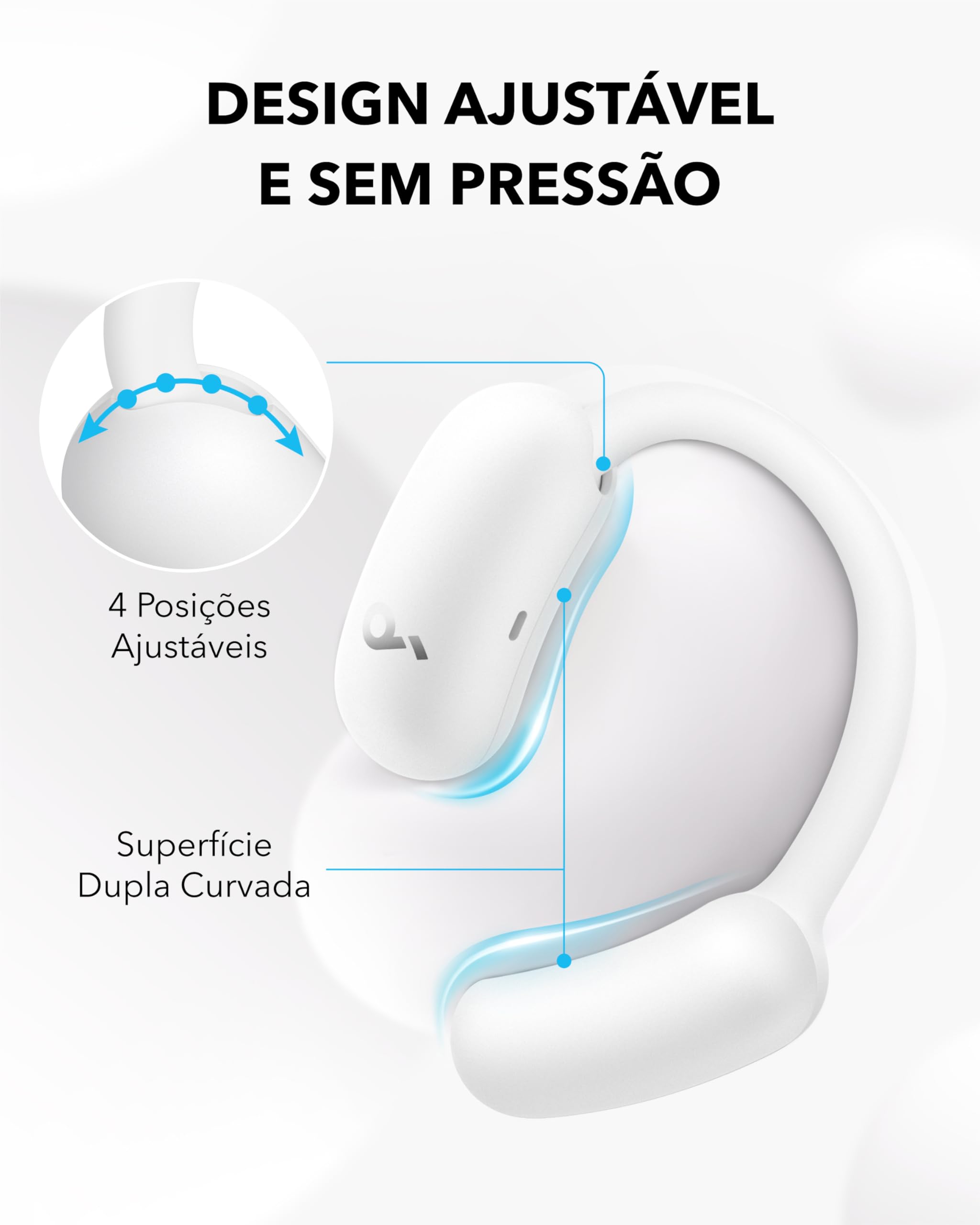 soundcore AeroFit 2 da Anker, Fone de Ouvido Bluetooth Aberto e